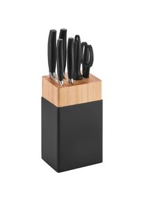 Zwilling Messerblock &raquo;***** FIVE STAR&laquo; 8 Stk. Messerblock mit 4 Messern + 1 Schere + 1 Wetzstahl, Birke, schwarz