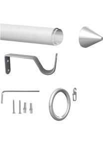 Indeko Gardinenstange &raquo;Gera&laquo; &Oslash; 16 mm 1 l&auml;ufig-l&auml;ufig ausziehbar stufenlos verstellbare Teleskopstange