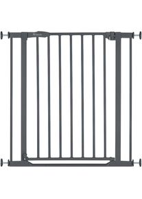 hauck T&uuml;rschutzgitter &raquo;Clear Step 2, Dark Grey&laquo; auch als Treppenschutzgitter verwendbar; 75-80 cm, flacher Durchgang