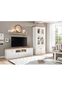 Home Affaire Wohnwand &raquo;Westminster TOPSELLER!&laquo; Set, Vitrine, Lowboard, Wandregal, 3 Stk. tlg.