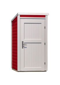 Weka Garten-Ger&auml;teschrank BxTxH: 97x100x200,5 cm, rot-naturfarben