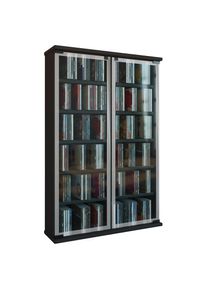 Vcm Media-Regal &raquo;Holz CD DVD Stand Regal Schrank Galerie Glast&uuml;r&laquo;