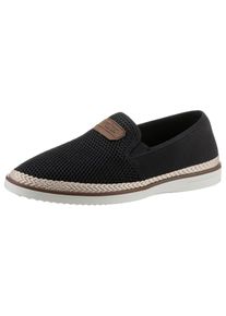 Rieker Slipper Espadrilles, Sommerschuh 150 Jahre Rieker Jubil&auml;umsartikel schwarz, Gr&ouml;&szlig;e 41