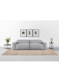 Trendmanufaktur Big-Sofa &raquo;Braga, mit hochwertigem Kaltschaum, Megasofa, in Cord erh&auml;ltlich&laquo; modernes Big-Sofa, Couch mit hohem Sitzkomfort, 254/72/107