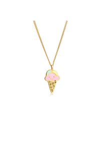 Elli Silberkette &raquo;Halskette Kinder Eis Sweet Emaille 925 Silber&laquo;
