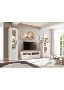Home Affaire Wohnwand &raquo;Westminster TOPSELLER!&laquo; Set, Vitrine, Lowboard, Kommode, Wandregal, 4 Stk. tlg.