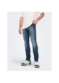 Only & Sons ONLY & SONS Slim-fit-Jeans &raquo;OS ONSLOOM SLIM BLUE GREY 40&laquo; mit Destroyed Effekt blau, Gr&ouml;&szlig;e 34