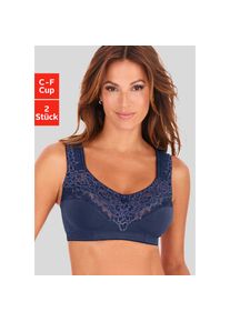 Petite Fleur Entlastungs-BH Packung, 2 St&uuml;ck, ohne B&uuml;gel, mit eleganter Spitze, Basic Dessous
