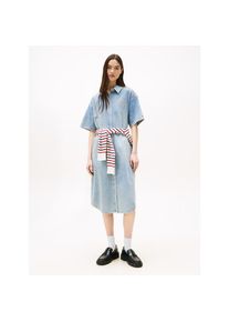 Tommy Jeans Jeanskleid &raquo;TJW DENIM SHIRTDRESS SS&laquo; blau, Gr&ouml;&szlig;e M (38)