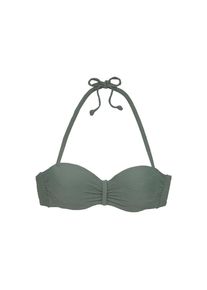 Sunseeker B&uuml;gel-Bandeau-Bikini-Top &raquo;Loretta&laquo; mit Strukturmuster gr&uuml;n, Gr&ouml;&szlig;e 36