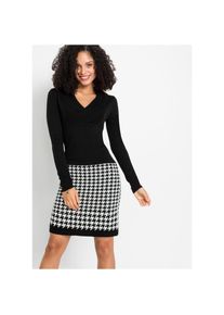 bonprix Strickkleid schwarz, Gr&ouml;&szlig;e 36/38 (S)