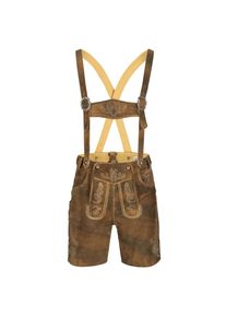 N&uuml;bler N&uuml;bler Trachtenlederhose &raquo;Lederhose kurz Bertl&laquo; braun, Gr&ouml;&szlig;e 46