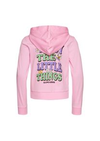 Kangaroos Kapuzenshirt &raquo;Shirt mit R&uuml;ckendruck&laquo; in kurzer Form rosa, Gr&ouml;&szlig;e 152/158