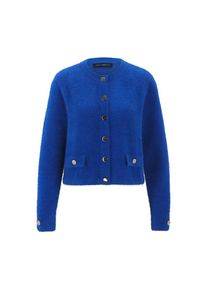Betty Barclay Strickjacke &raquo;Casual-Strickjacke mit Knopfleiste&laquo; blau, Gr&ouml;&szlig;e 46