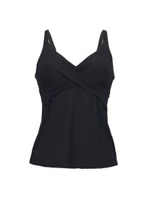 Rosa Faia B&uuml;gel-Tankini-Top &raquo;Maily&laquo; integrierte B&uuml;gel, verstellbare Tr&auml;ger, Wickellook, V-Ausschnitt schwarz, Gr&ouml;&szlig;e 38