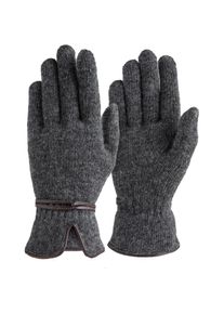 Pearlwood Strickhandschuhe elastischer Strickbund grau, Gr&ouml;&szlig;e 8