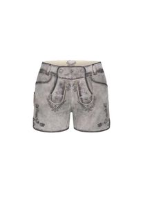 N&uuml;bler N&uuml;bler Trachtenlederhose &raquo;Lederhose Hotpant Tiana&laquo; silberfarben, Gr&ouml;&szlig;e 38