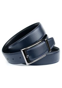 Anthoni Crown Lederg&uuml;rtel Klassischer Wendeg&uuml;rtel f&uuml;r Business-Outfit blau, Gr&ouml;&szlig;e 90