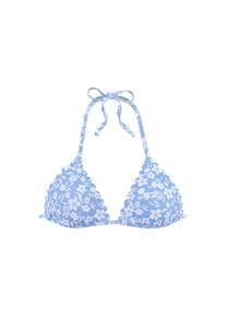 Vivance Triangel-Bikini-Top &raquo;Leni&laquo; mit gelaserter Wellenkante blau, Gr&ouml;&szlig;e 36