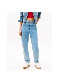 Tommy Jeans Tapered-fit-Jeans &raquo;High waist - Mom-Jeans Tapered&laquo; Mit Tommy Hilfiger Logo-Flag auf der Ges&auml;&szlig;tasche blau, Gr&ouml;&szlig;e 29