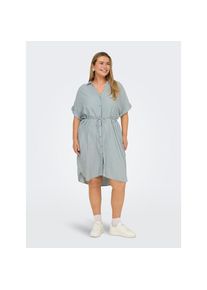 Only CARMAKOMA Sommerkleid &raquo;CARPENNA S/S LOOSE KNEE DRESS AOP&laquo; wei&szlig;, Gr&ouml;&szlig;e 50