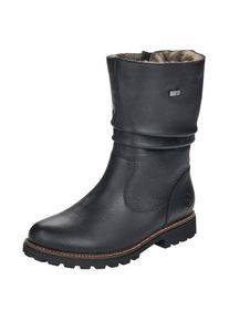 Remonte Winterstiefel , Blockabsatz, Winterboots mit Falten am slouchy Schaft, schmale Form schwarz, Gr&ouml;&szlig;e 38