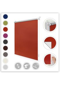 LICHTBLICK ORIGINAL Seitenzugrollo &raquo;Klemmfix Hitzeschutz&laquo; verdunkelnd Perlreflex-beschichtet energiesparend ohne Bohren freih&auml;ngend mit 