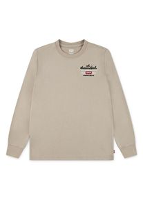 Levi's Kids Langarmshirt &raquo;LVB LEGENDARY LS TEE&laquo; mit Logostickerei auf der Brust, for Boys wei&szlig;, Gr&ouml;&szlig;e 5 (110)