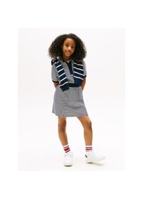 Tommy Hilfiger Polokleid &raquo;POLO STRIPE DRESS SS&laquo; Ohne Tasche f&uuml;r Kinder bis 16 Jahre, mit Polokragen blau, Gr&ouml;&szlig;e 6 (116)