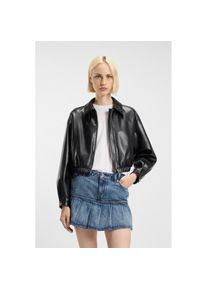 HUGO Blue Kurzjacke &raquo;Autene&laquo; FAUX Lederjacke mit HUGO Pr&auml;gung auf der R&uuml;ckseite