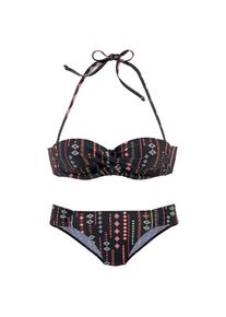 Buffalo B&uuml;gel-Bandeau-Bikini mit abnehmbaren Tr&auml;gern schwarz, Gr&ouml;&szlig;e 40