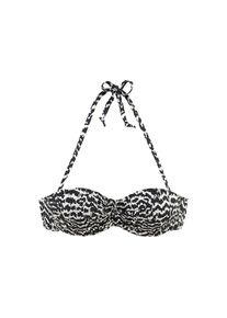 Lascana B&uuml;gel-Bandeau-Bikini-Top &raquo;Clara&laquo; mit Wickeloptik beige, Gr&ouml;&szlig;e 34