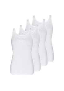 Sassa Mode Sassa Achselhemd &raquo;4er Sparpack Achselhemd FINE RIB&laquo; wei&szlig;, Gr&ouml;&szlig;e 48