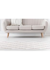 Calo-deluxe Teppich &raquo;Jardan-2000&laquo; rechteckig 20 mm H&ouml;he besonders weich durch Microfaser, Rauten-Design