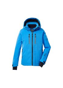 Killtec Skijacke &raquo;KSW 191 BYS SKI JCKT&laquo; Wasserdichte Kinderjacke mit Kapuze, Schneefang und Reflektoren blau, Gr&ouml;&szlig;e 152