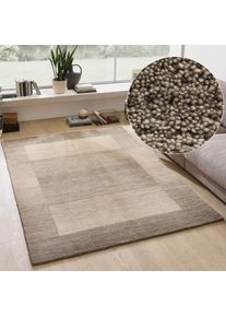 Theko Wollteppich &raquo;Gabbeh Super, Handweb, auch als L&auml;ufer erh&auml;ltlich, reine Wolle&laquo; rechteckig 9 mm H&ouml;he Schlafzimmer, Wohnzimmer, Esszimmer, auch als 