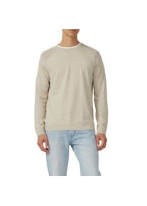 s.Oliver Rundhalspullover mit Logo Stickerei beige, Gr&ouml;&szlig;e M