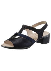 Ara Sandalette &raquo;LUGANO&laquo; , Sommerschuh, Sandale, Blockabsatz, in Schuhweite H (= sehr weit) blau, Gr&ouml;&szlig;e 3,5 (36)