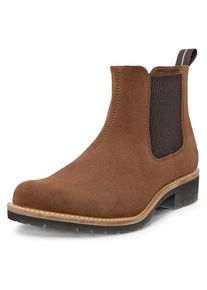 Ecco Chelseaboots &raquo;ELAINA&laquo; Schlupfboots, Herbstboots, Stiefelette mit Stretcheins&auml;tze braun, Gr&ouml;&szlig;e 40
