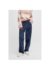 HUGO Blue Relax-fit-Jeans &raquo;Leni&laquo; mit charakteristischer Stickerei blau, Gr&ouml;&szlig;e 30