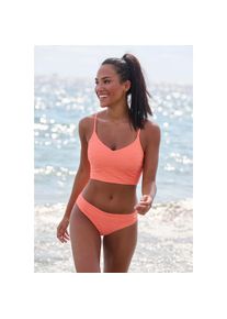 Sunseeker Crop-Bikini-Top &raquo;Loretta&laquo; mit Strukturmuster orange, Gr&ouml;&szlig;e 34