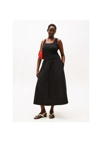 Tommy Hilfiger Curve Sommerkleid &raquo;CRV 5X2 RIB MIDI MIX F&F DRS&laquo; schwarz, Gr&ouml;&szlig;e 50
