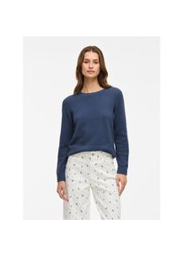 Vila Rundhalspullover &raquo;VIDALO O-NECK L/S KNIT TOP- NOOS&laquo; blau, Gr&ouml;&szlig;e L