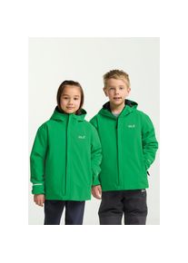 Jack Wolfskin Skijacke &raquo;FLOWLINE JKT KIDS&laquo; mit Kapuze gr&uuml;n, Gr&ouml;&szlig;e 140