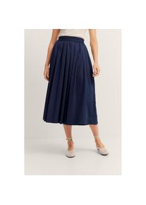 Bugatti Plisseerock mit elastischem Bund blau, Gr&ouml;&szlig;e 34