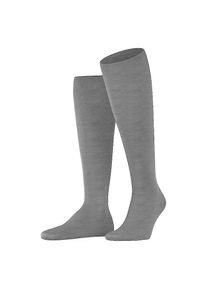 Falke Kniestr&uuml;mpfe &raquo;ClimaWool&laquo; aus klimaregulierender Wolle-Lyocell Mischung atmungsaktiv grau, Gr&ouml;&szlig;e 41-42