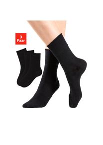 H.I.S. H.I.S Socken Packung, 3 Stk. tlg. mit Komfortbund auch f&uuml;r Diabetiker geeignet schwarz, Gr&ouml;&szlig;e 39-42