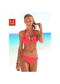 Chiemsee B&uuml;gel-Bikini mit silbernem Zierring rot, Gr&ouml;&szlig;e 44