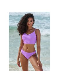 Sunseeker Crop-Bikini-Top &raquo;Loretta&laquo; mit Strukturmuster lila, Gr&ouml;&szlig;e 32