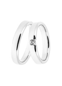 DOOSTI Trauring &raquo;Schmuck Geschenk Silber 925 Trauring Ehering Partnerring LIEBE&laquo; Made in Germany - wahlweise mit oder ohne Zirkonia silberfarben, 